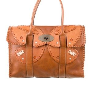 Mulberry Tan Leather Satchel Handbag Large